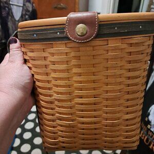 Longaberger 2000 Collectors Club Handwoven Purse w/ Leather Strap and Protector